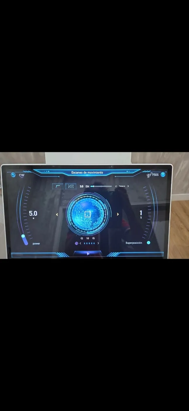 Pantalla real del 800 Fractional CO₂ en Escaneo de movimiento