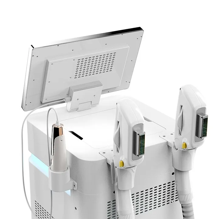 Vista trasera de Synerlight Pro con las dos piezas de mano